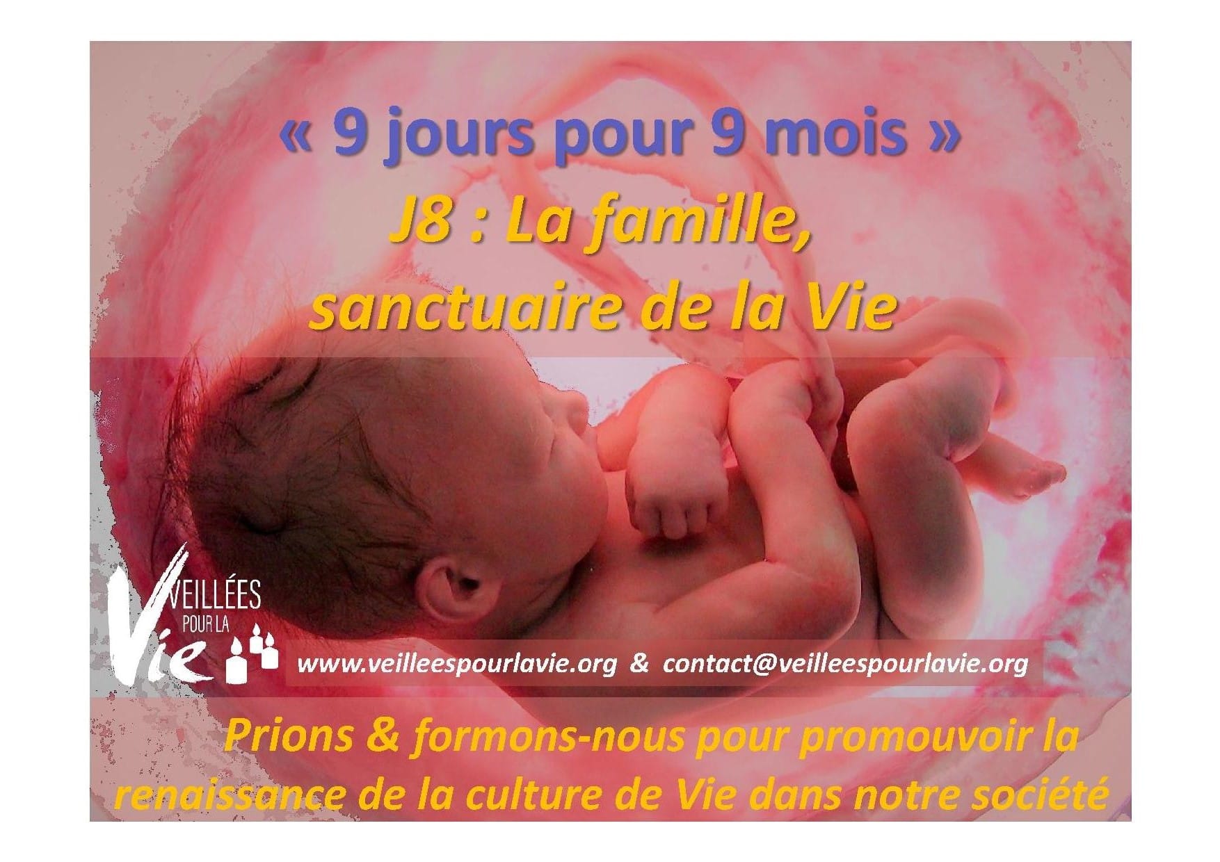 Neuvaine 8 - LA FAMILLE, SANCTUAIRE DE VIE