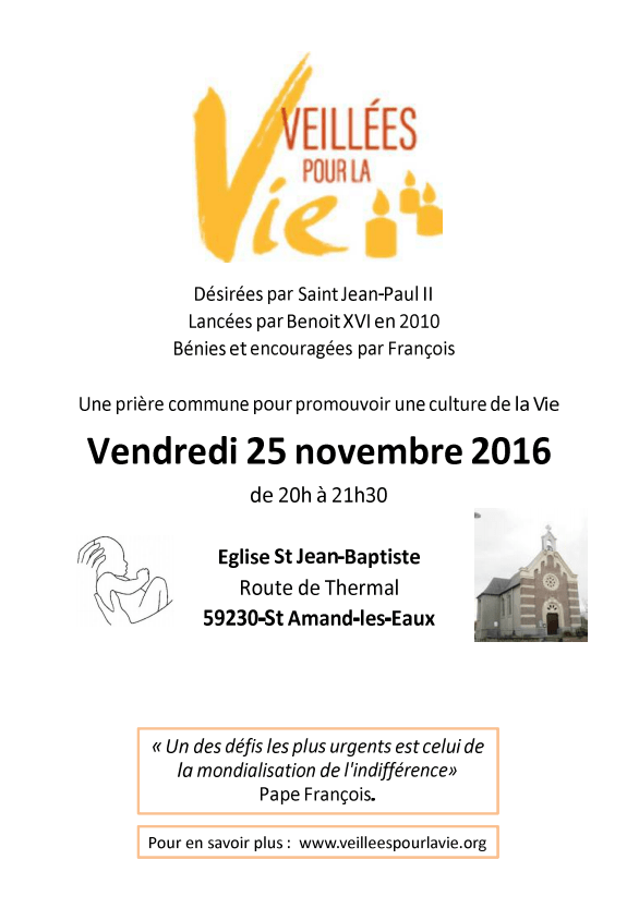 Veillée à Saint Amant-les-eaux