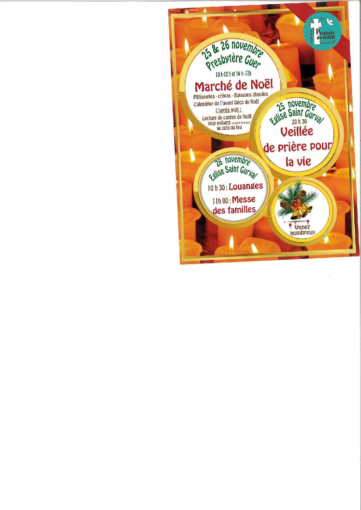 Veillée pour la vie paroisse de Guer (56)