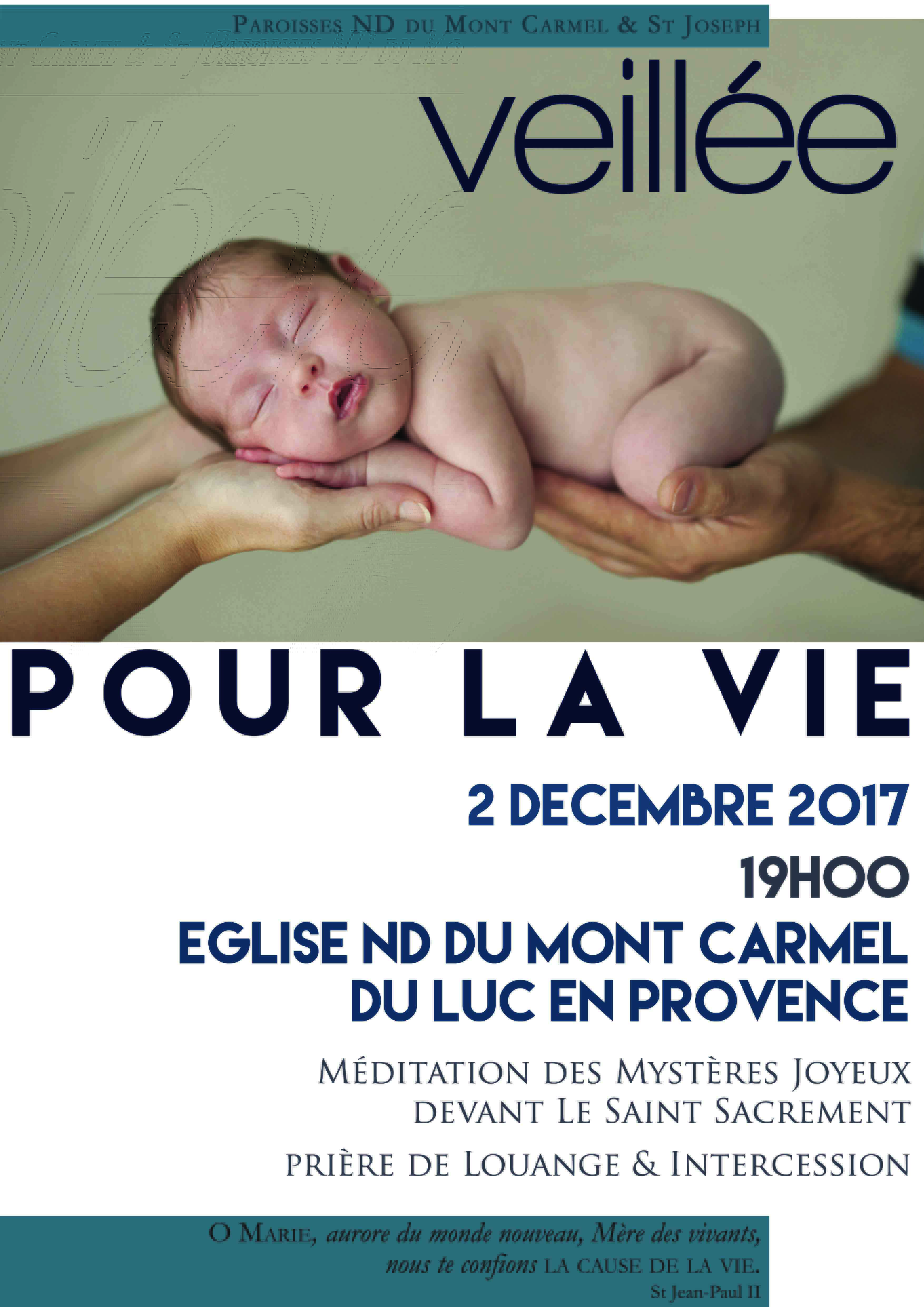 Veillée pour la vie au Luc en Provence