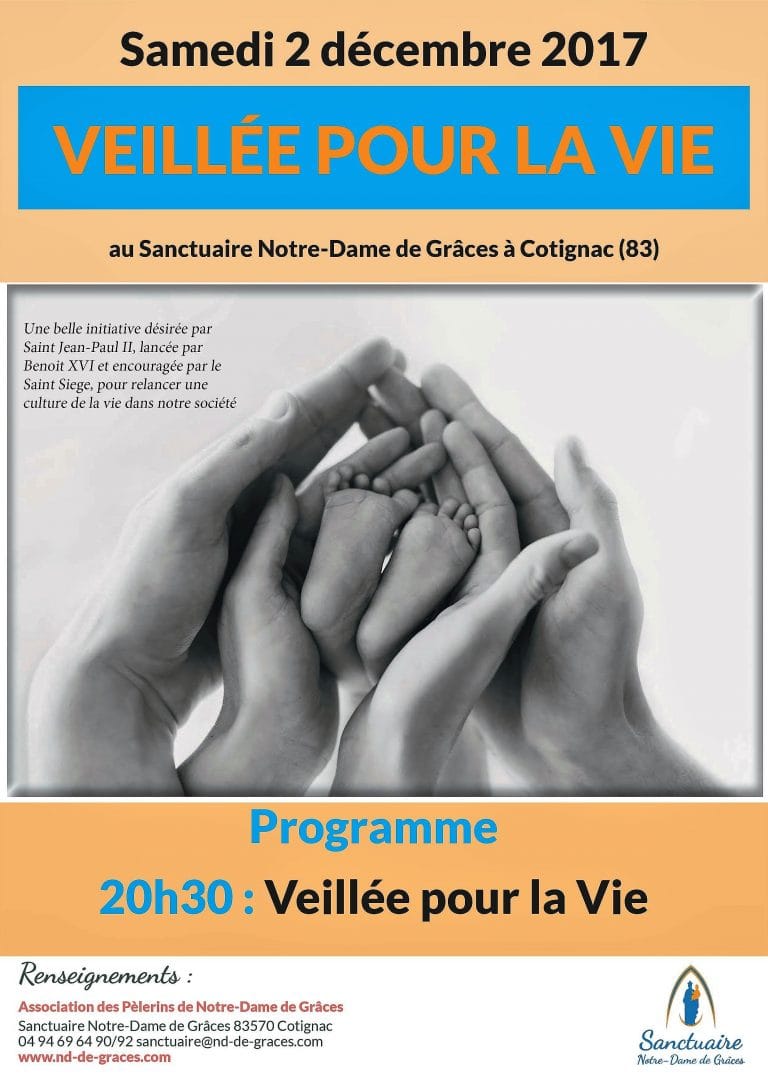 Veillée pour la vie Sanctuaire de Cotignac