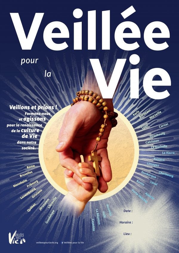 Veillée pour la Vie en l'église Notre-Dame de Lourdes à Bastia