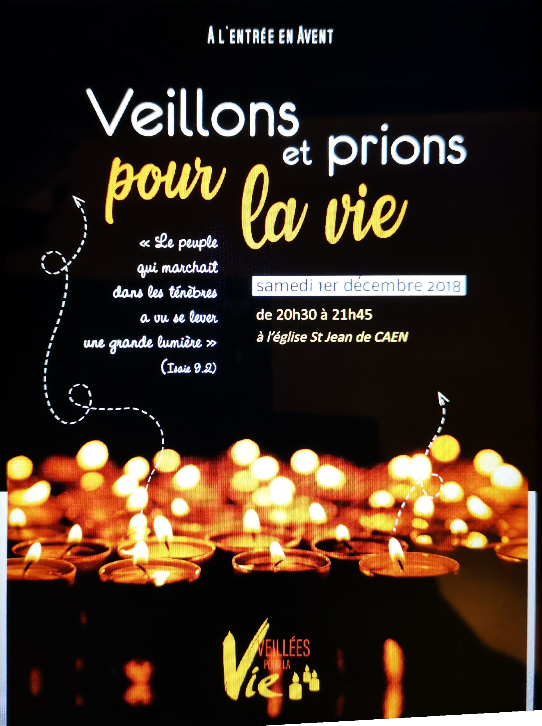 Veillée pour la vie à Caen