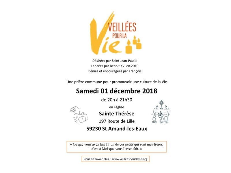 Veillée à Saint-Amand-les-Eaux