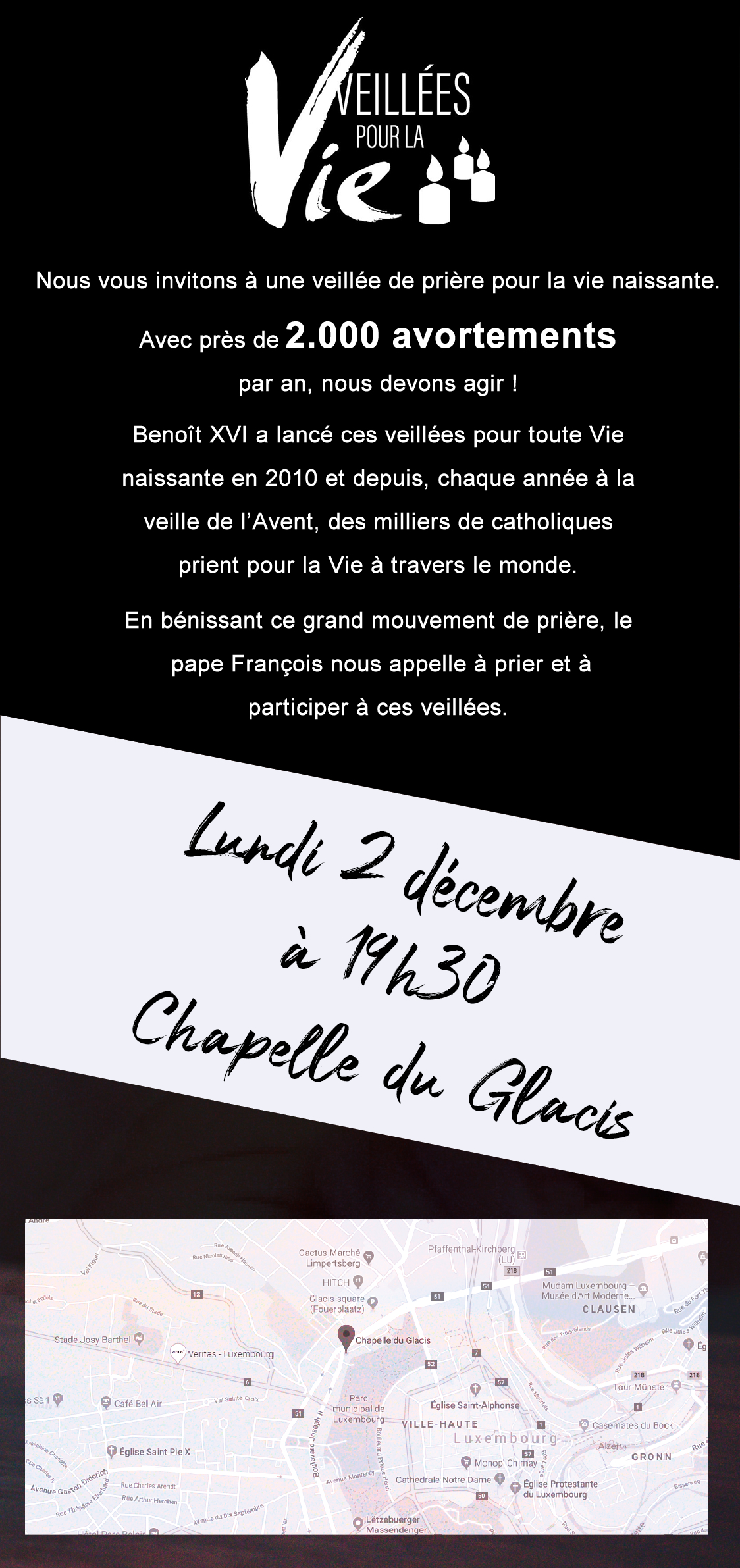 Veillée de prière pour la Vie Naissante