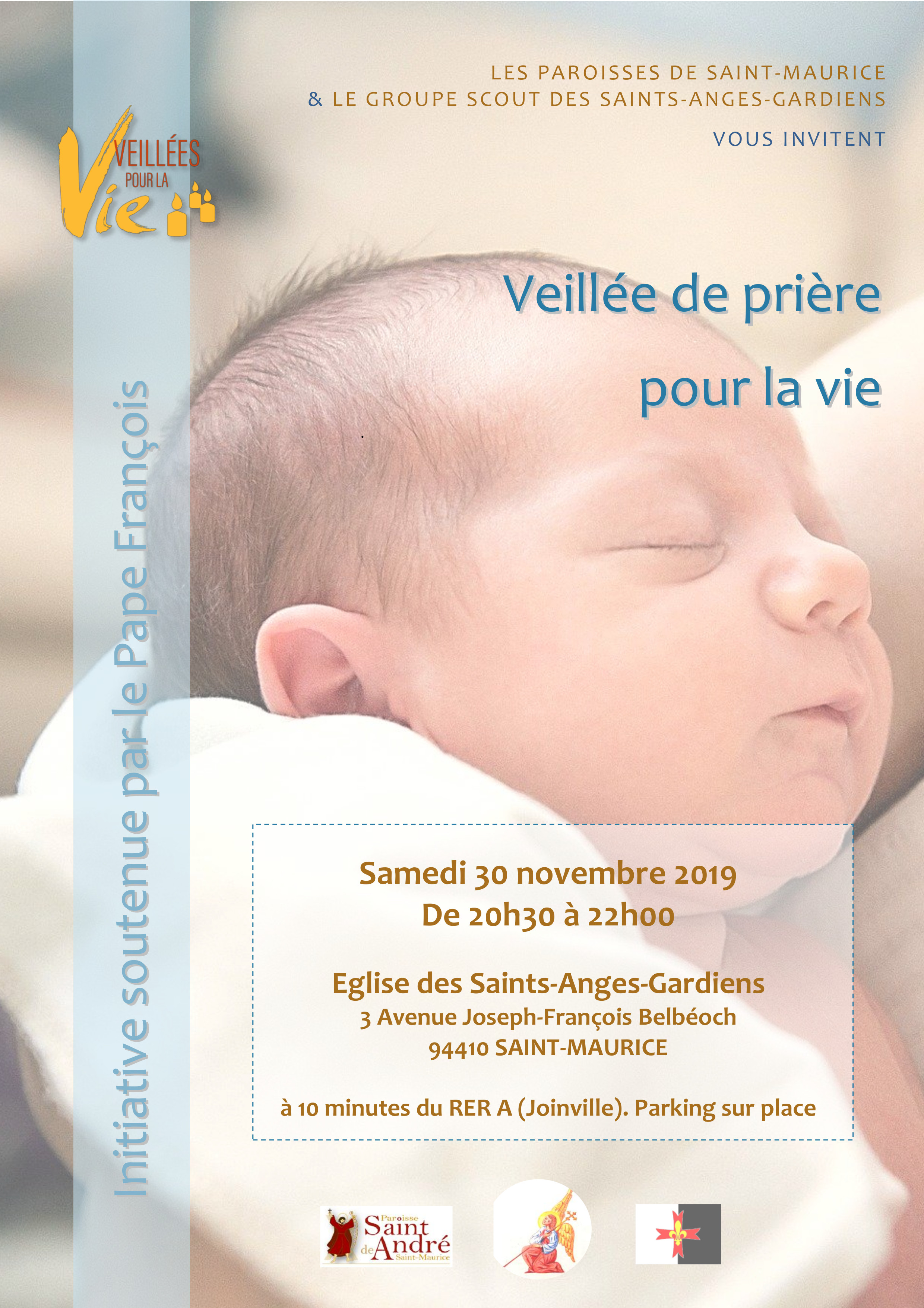 Veillée pour la vie à Saint-Maurice (94)