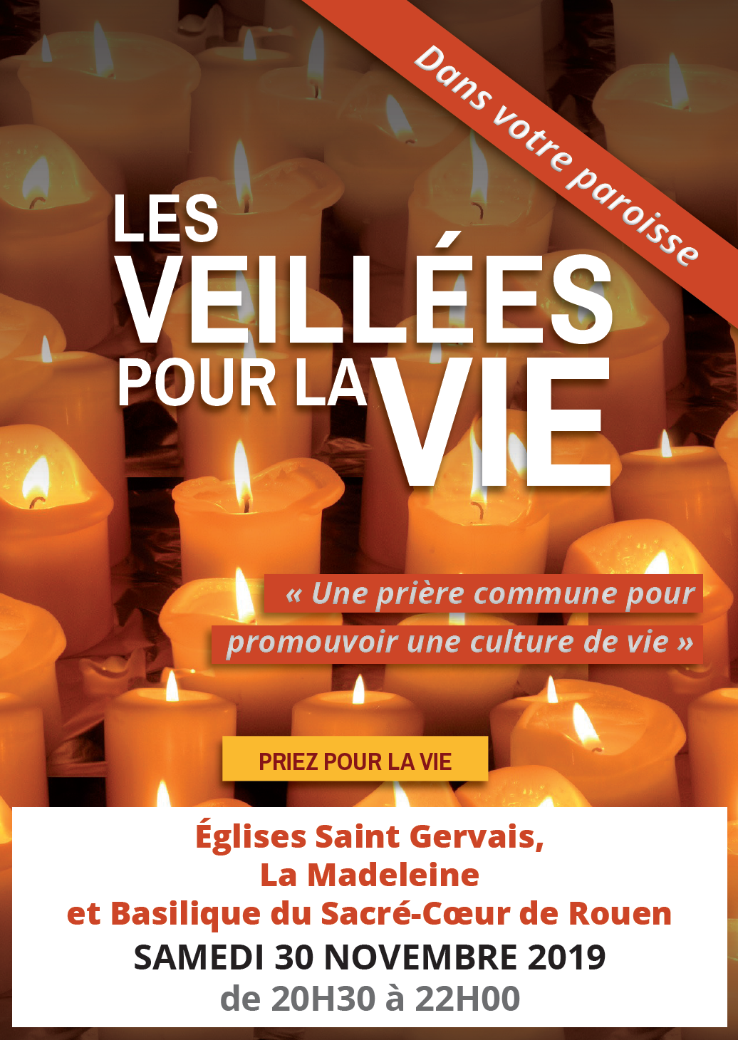 Grande Veillée pour la vie - Rouen - Eglise Saint Gervais