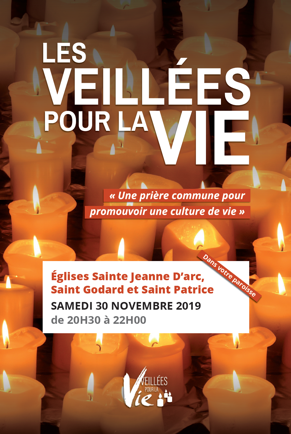 Grande Veillée pour la vie - Rouen centre - Eglise Saint Godard