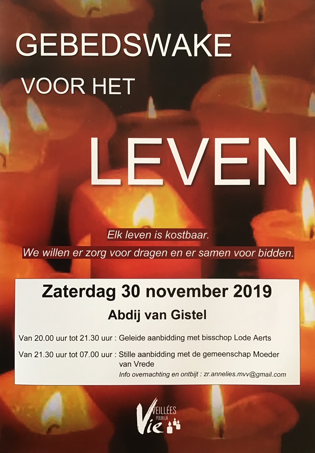 Gebedswake voor het leven