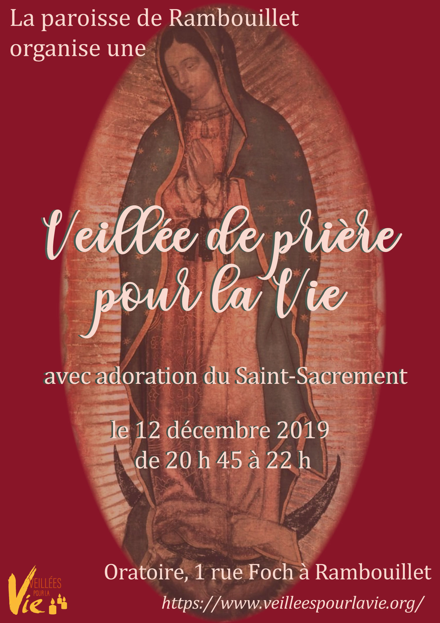 Veillée de prière pour la Vie à Rambouillet