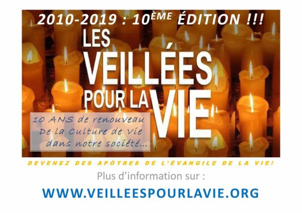 veillée pour la vie à l'Eglise Notre dame d'Andiran 47170