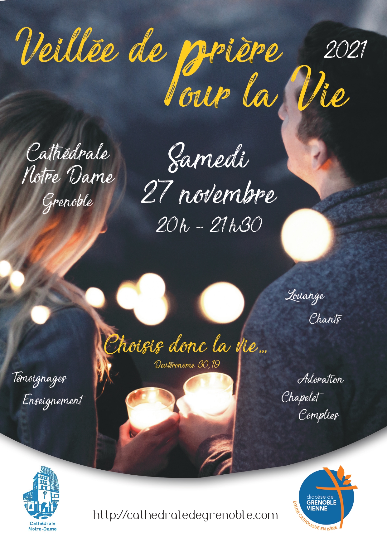 Veillée pour la Vie – Cathédrale Notre-Dame, Grenoble