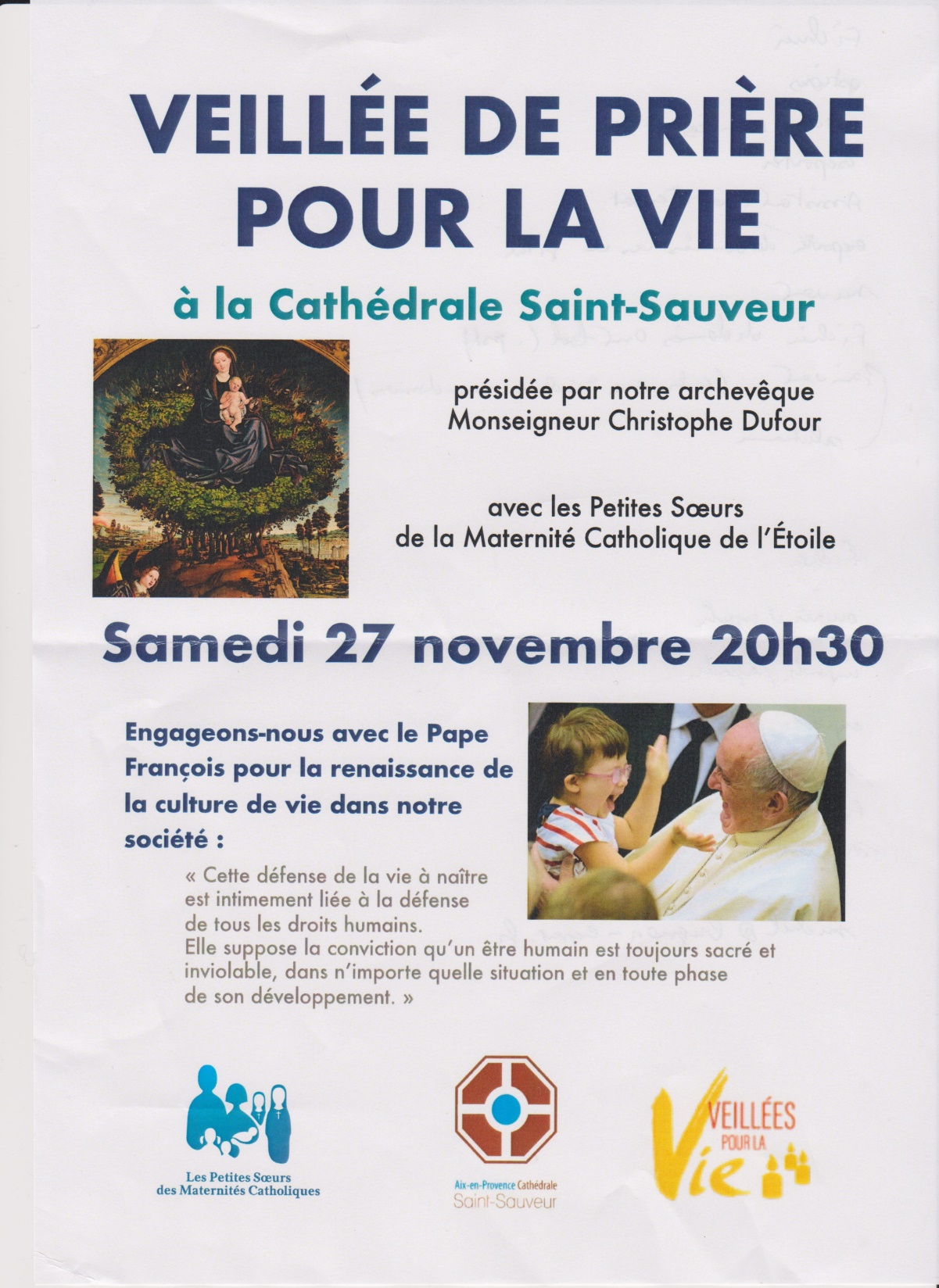 Veillée de prière pour la Vie