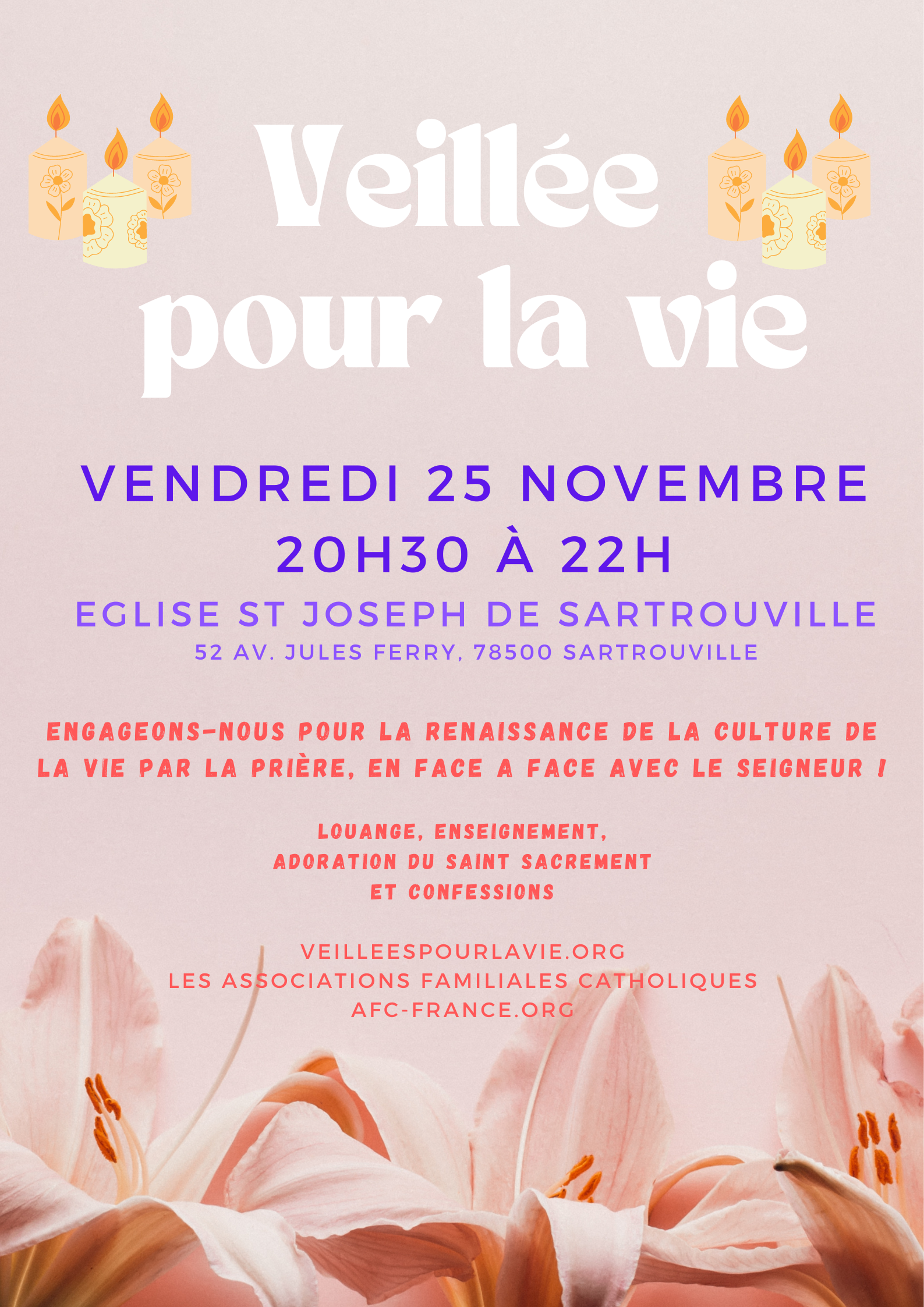 veillée pour la Vie st Joseph de sartrouville