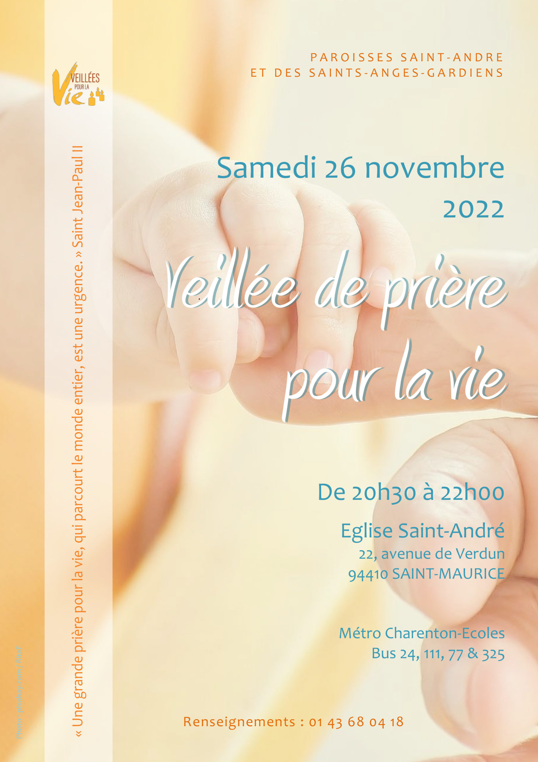 Veillée de prière pour la vie à Saint Maurice