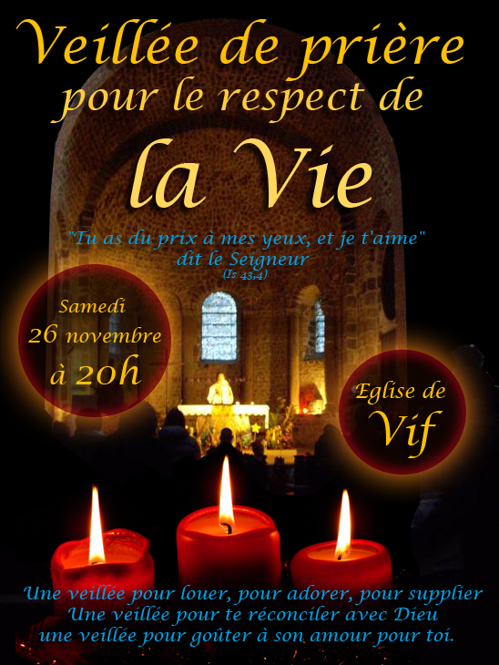 Veillée de prière pour le respect de la Vie