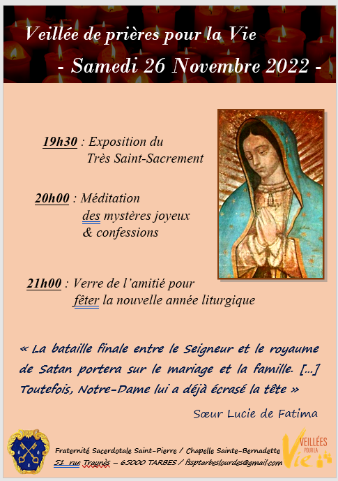 Veillée pour la Vie à Tarbes