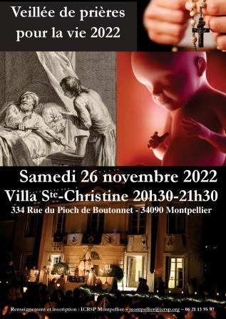 Veillée pour la Vie - ICRSP Montpellier