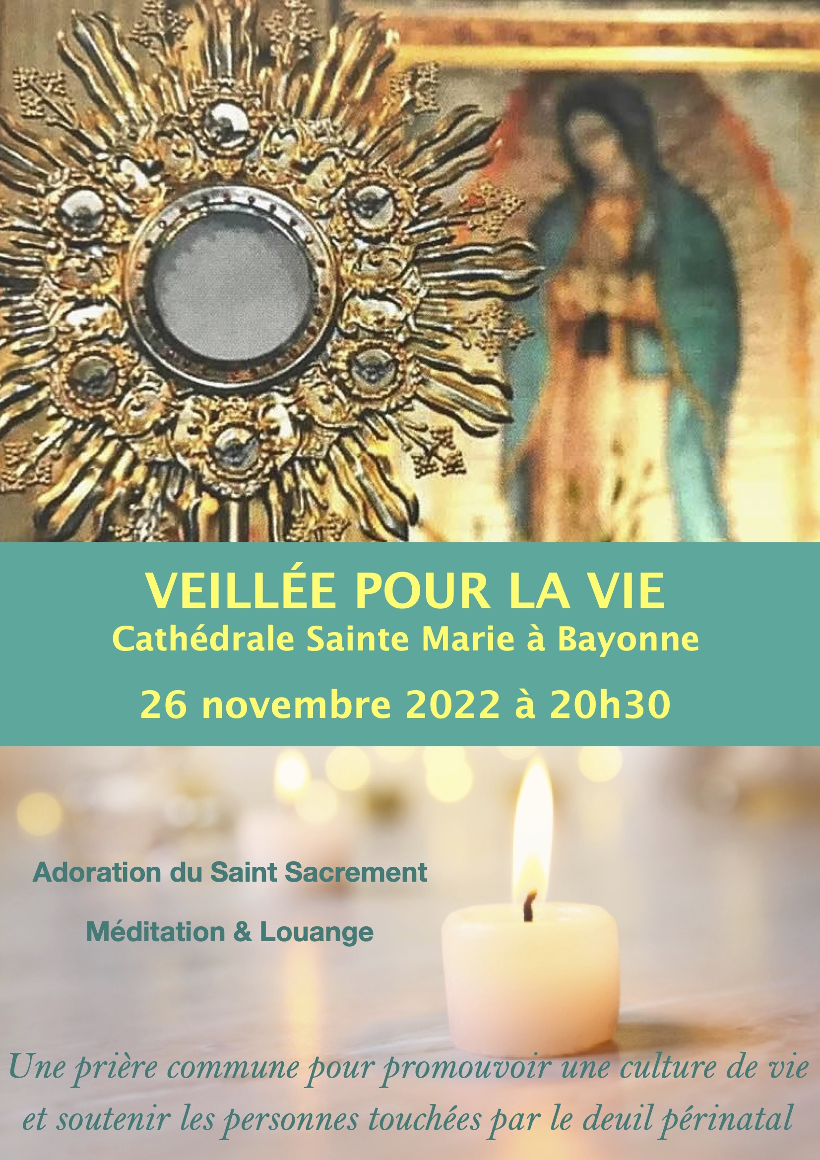 Veillée pour la Vie à Bayonne
