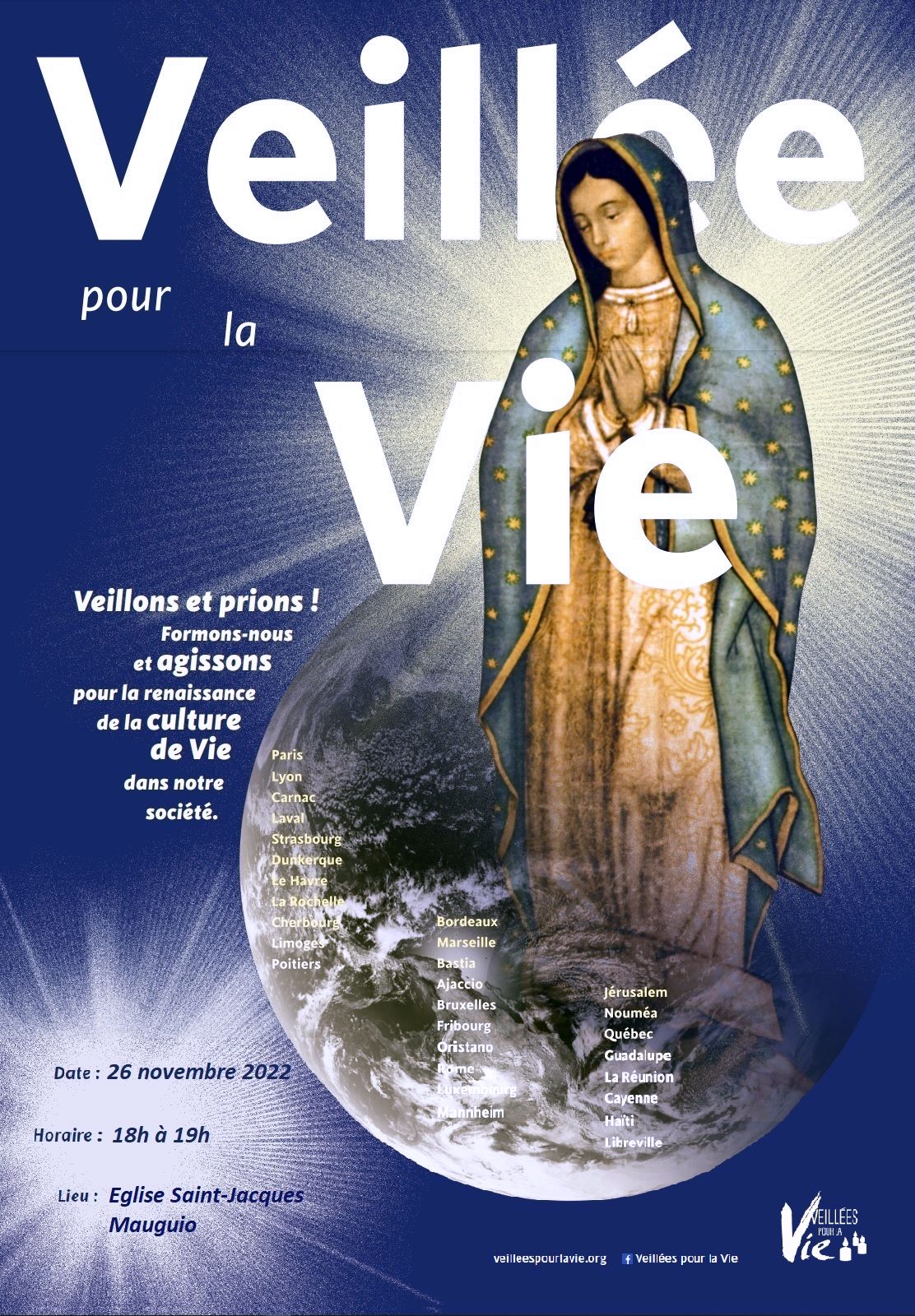 Veillée de prière pour la Vie paroisse Notre Dame de L'Alliance à Mauguio