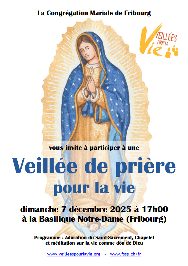 Veillée pour la vie avec la Congrégation Mariale