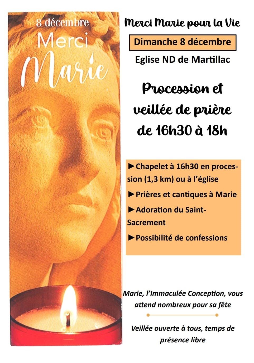 Merci Marie pour la vie