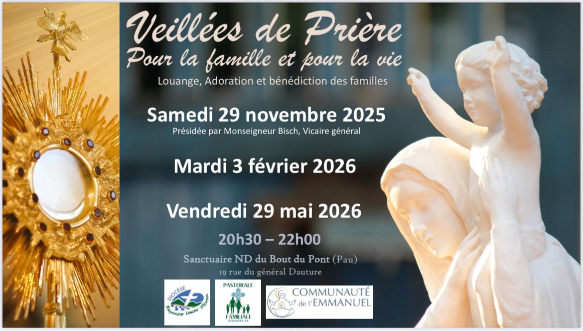 Veillée de prière pour la Famille et pour la Vie