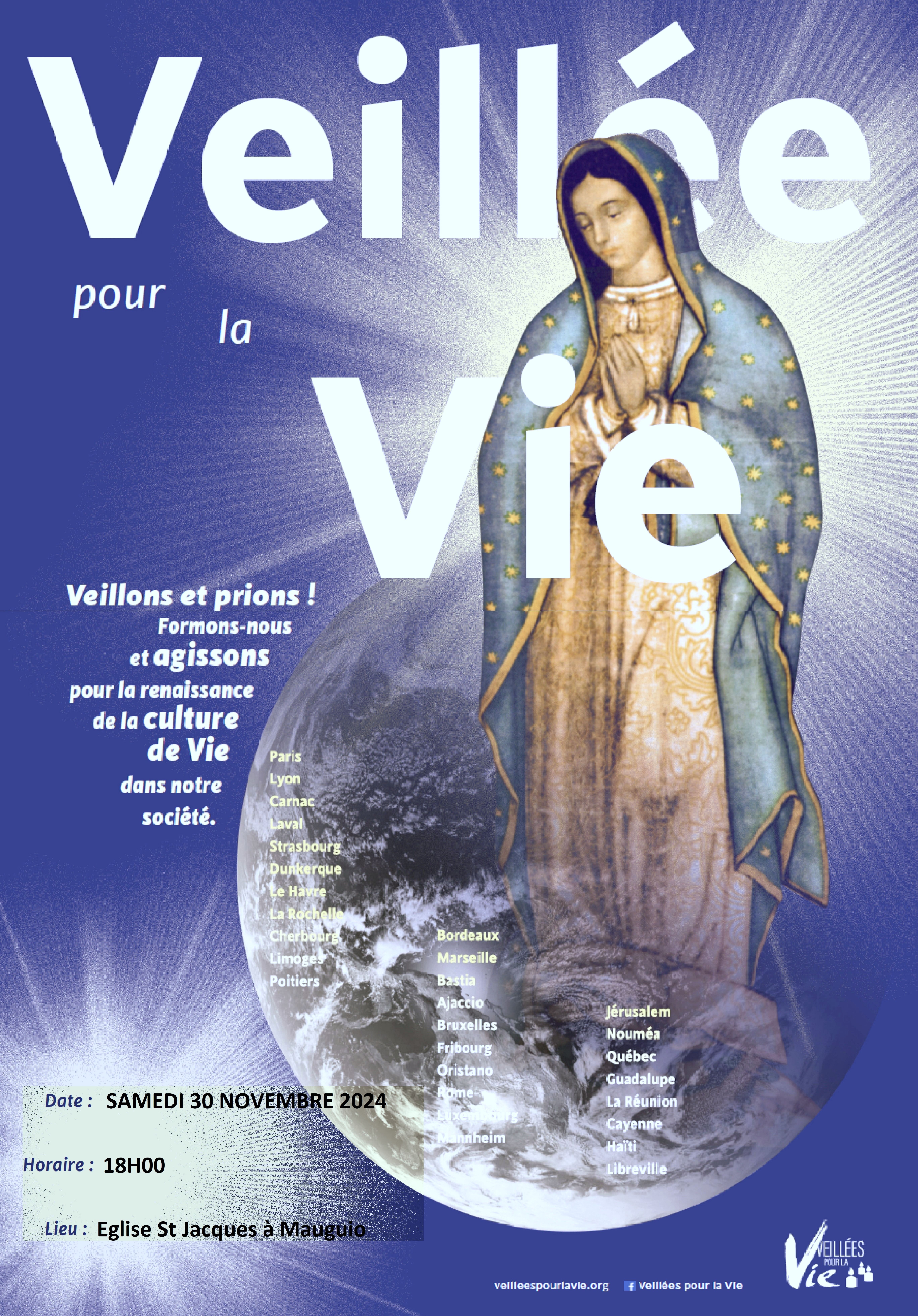 VEILLEE DE PRIERE ET D'ADORATION POUR LA VIE