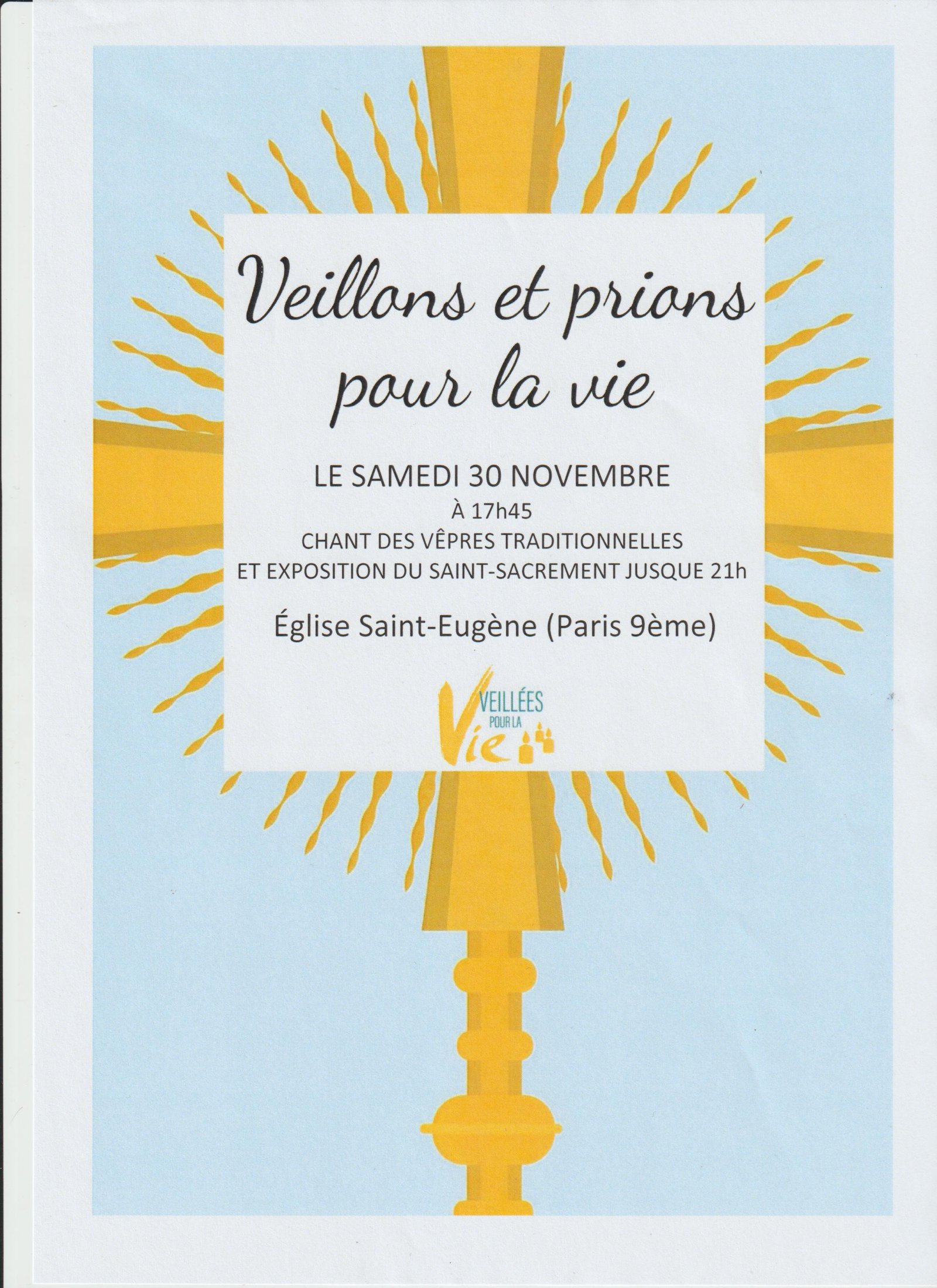 Vêpres et Adoration pour la Vie