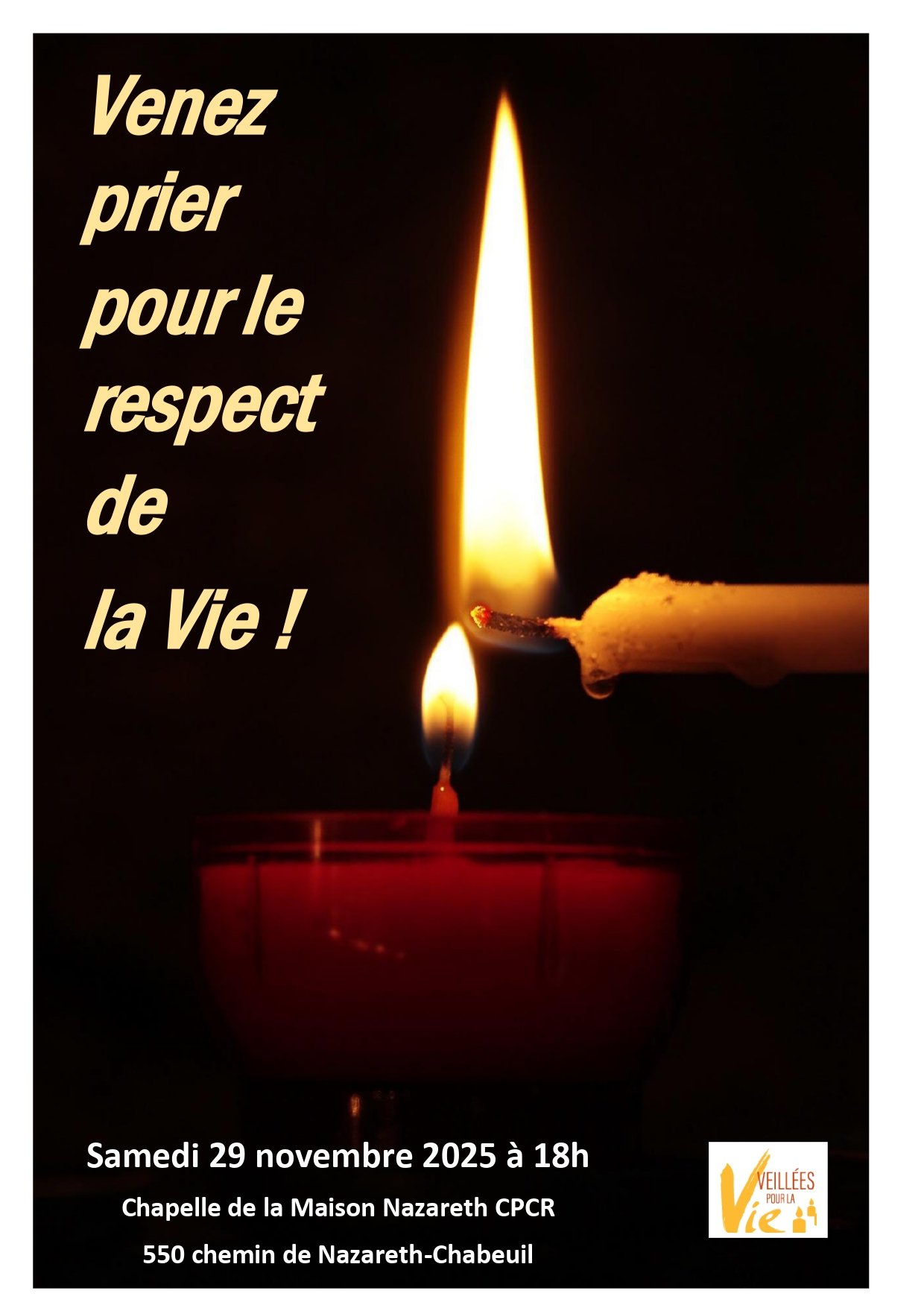 Veillée pour le respect de la Vie