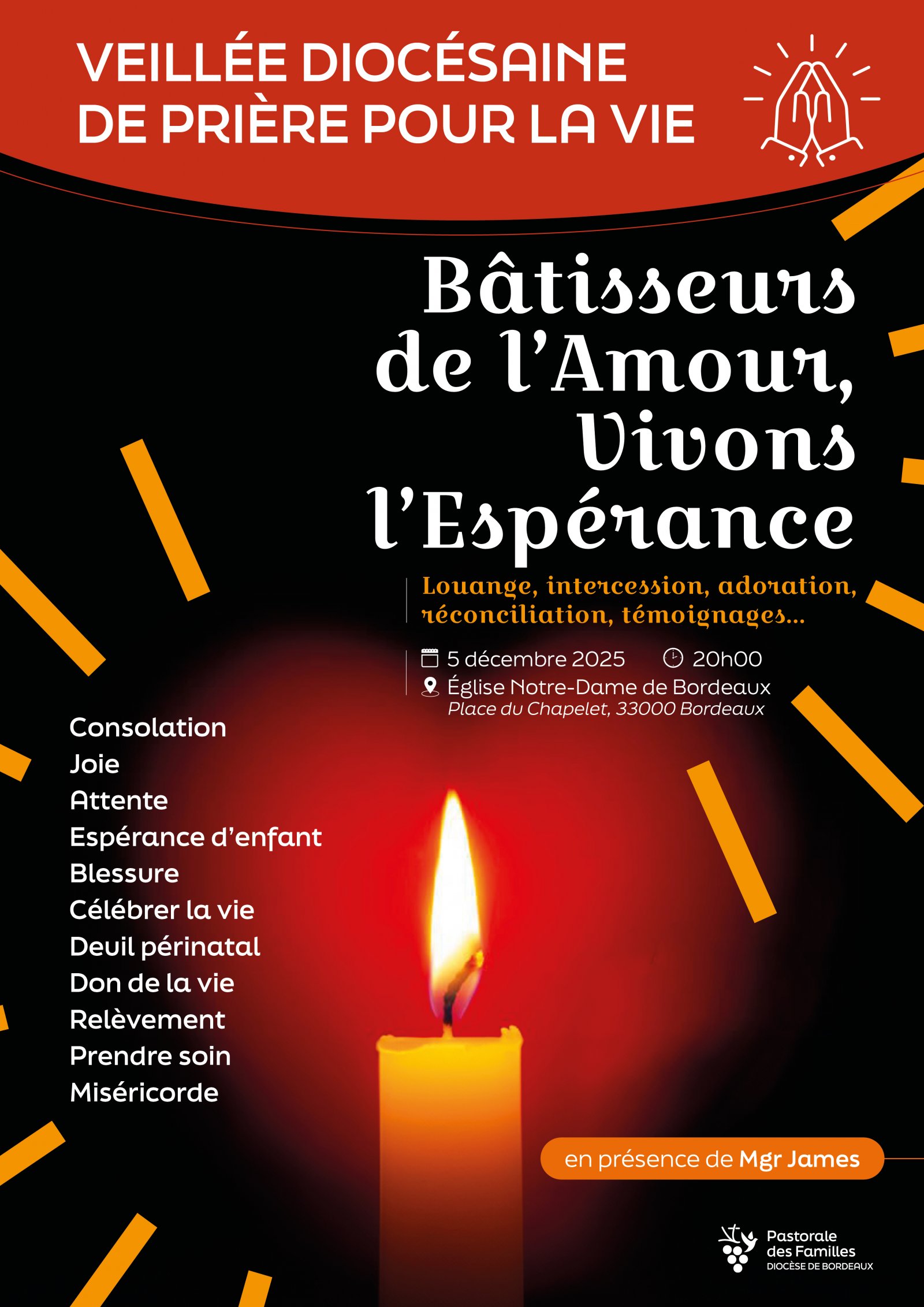 Veillée diocésaine de prière pour la vie