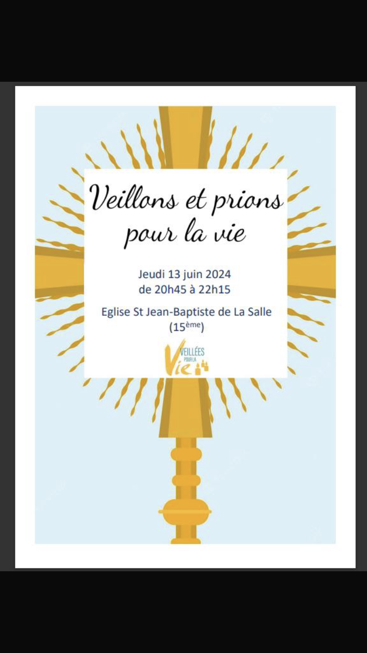Veillée d'adoration pour la Vie